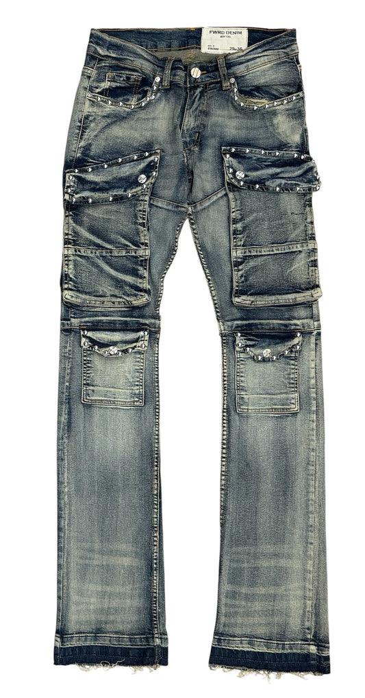 Fwrd Denim - Men Decked Out Stacked Jeans - Lt Tint
