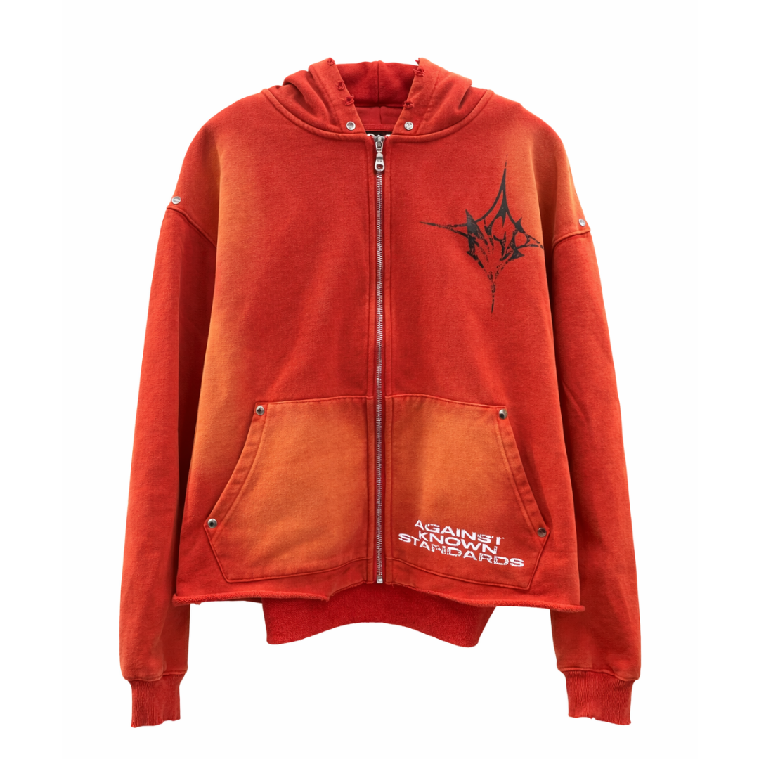 AKS - Discover Cropped Hoodie - Inf Red POINT BLANK