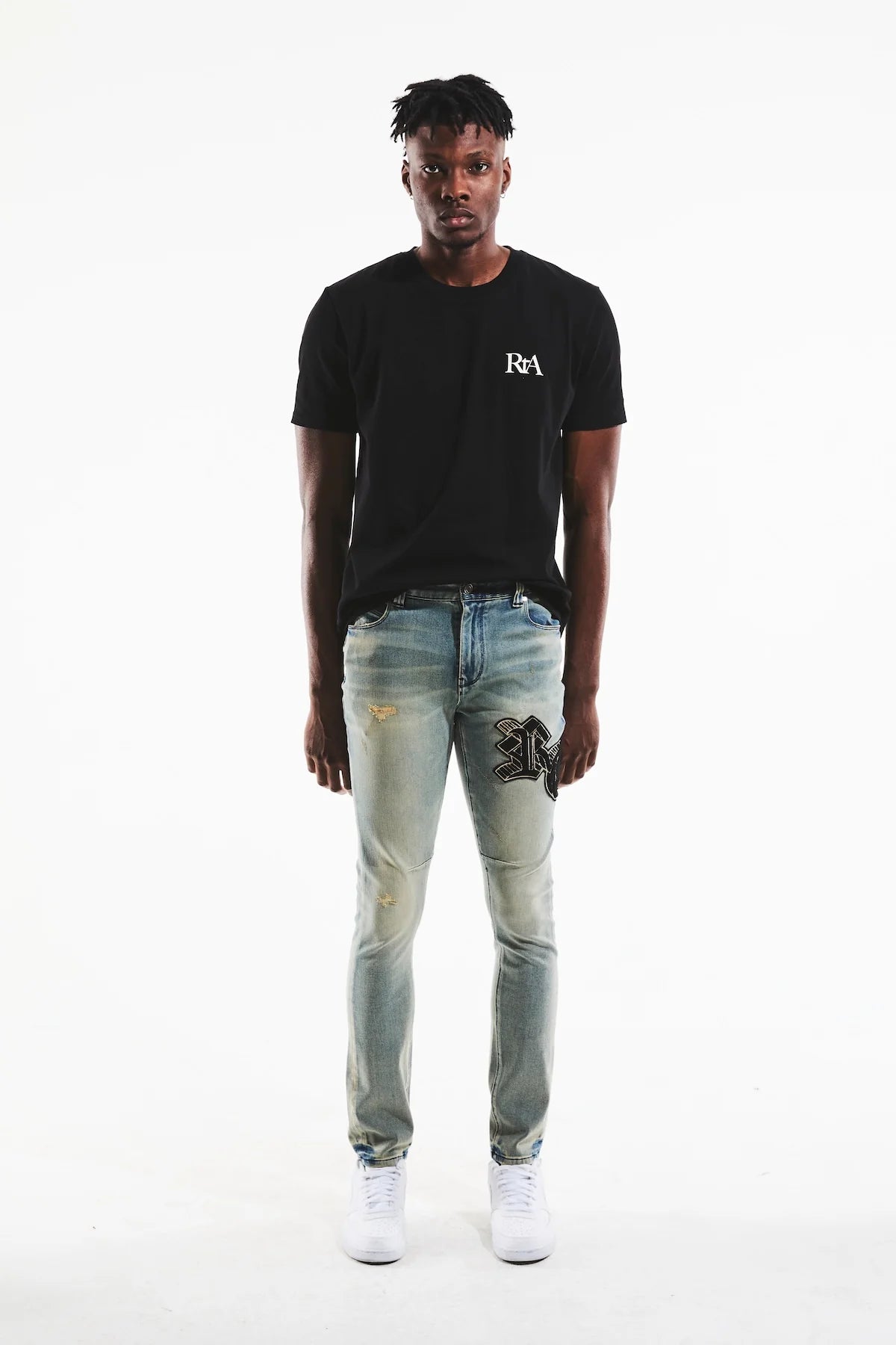 RTA - Liam Short Sleeve Tee | Black Paradise RTA