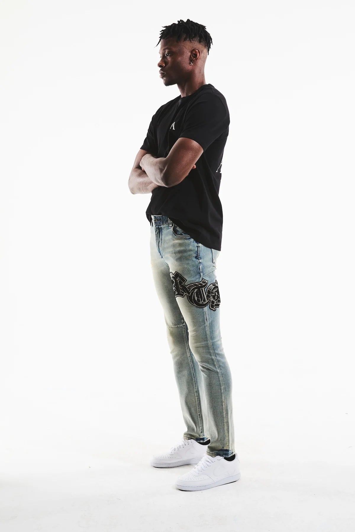 RTA - Liam Short Sleeve Tee | Black Paradise RTA