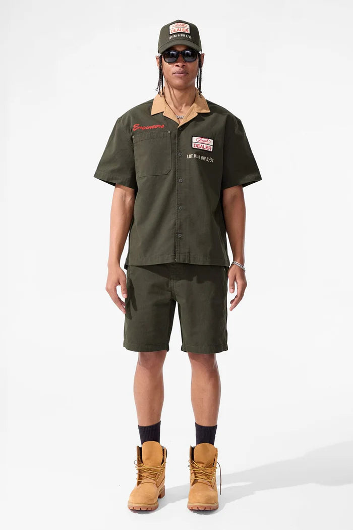 Jordan Craig -Retro - The Re-Up Shorts - Dark Green Jordan Craig