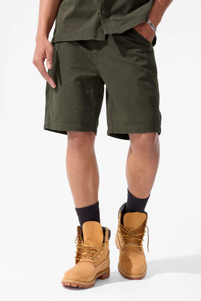 Jordan Craig -Retro - The Re-Up Shorts - Dark Green Jordan Craig