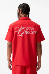 Jordan Craig Men - Oakland Mechanic Men S/S Shirt & Shorts Set - Red Jordan Craig