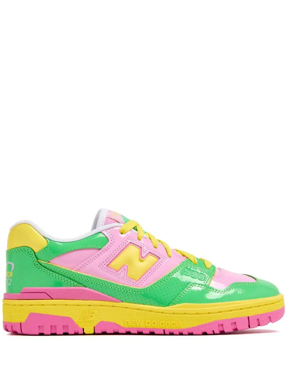 New Balance 550 Sneakers - Y2K Patent Leather Pack Pink Green - BLVD
