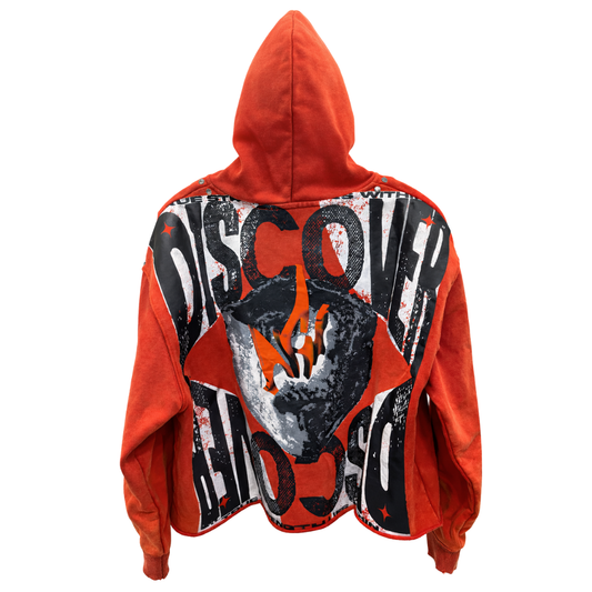 AKS - Discover Cropped Hoodie - Inf Red POINT BLANK