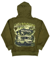 Denim City - Meltdown On Sunset Stone Hoodie - Olive