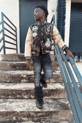 Jordan Craig Kids Life of Vice Varsity Jacket - Vintage Camo Jordan Craig