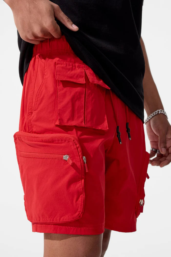 Jordan Craig - Retro - Altitude Cargo Shorts - Red Jordan Craig