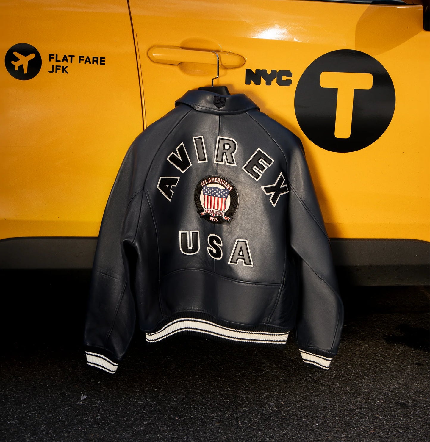 Avirex - Icon Leather Jacket - Black Avirex