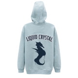 Liquid Crystals - Rhinestone Zip Up Hoodie - Sky Blue Liquid Crystal