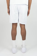 Rm - Rhinestone Galaxy Ft Shorts - White