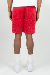 Rm - Washed Rhinestone Galaxy Ft Shorts