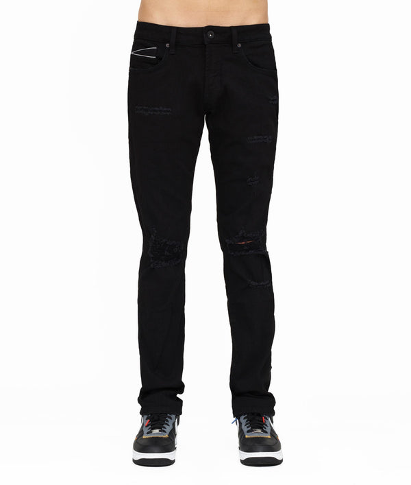 Cult Of Individuality Rocker Slim - Premium Stretch In Black Ink Jeans