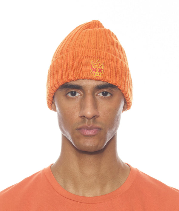 Cult Of Individuality Knit Hat W/tomato And Lemon Chrome - Arabesque