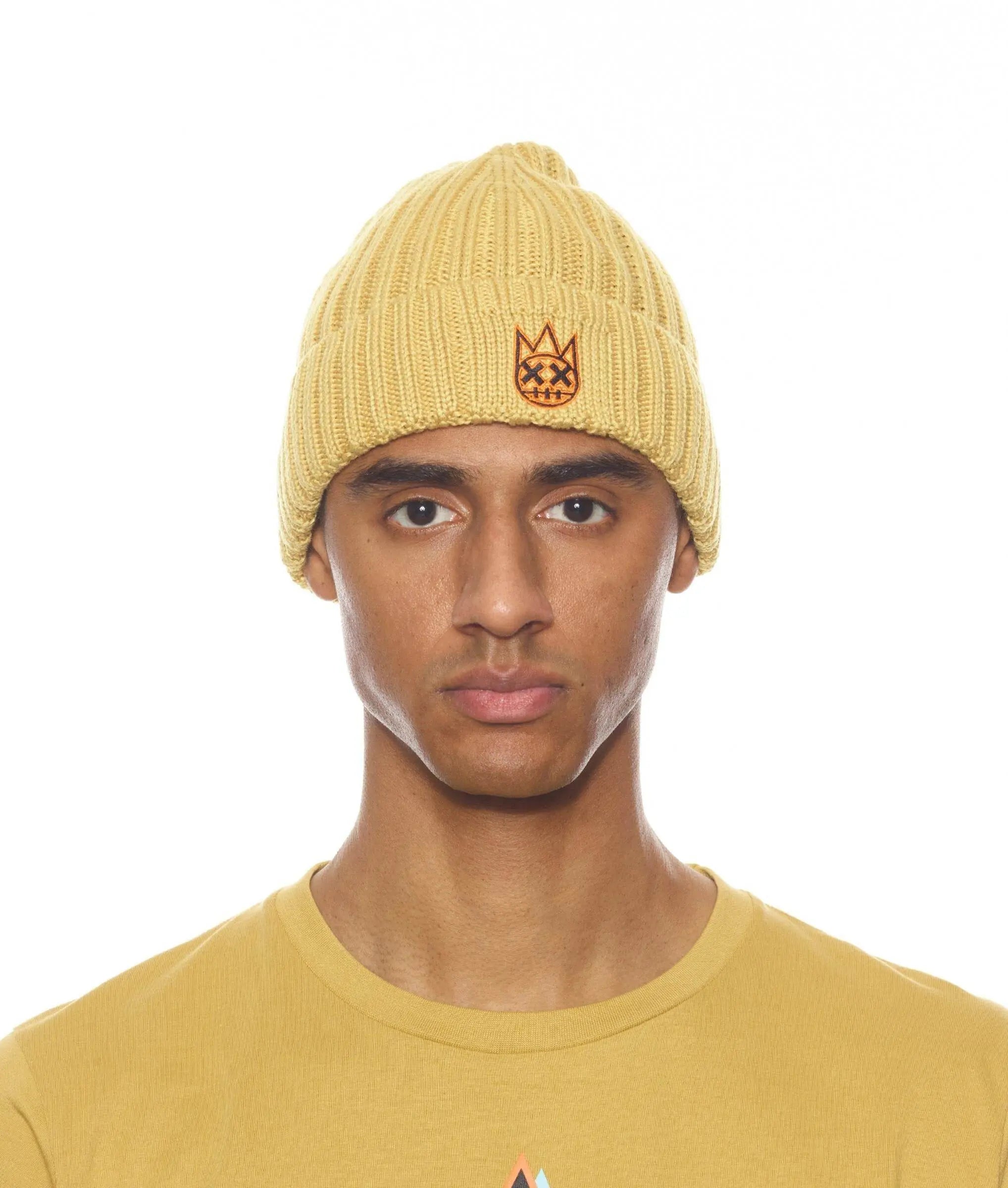 Cult Of Individuality Knit Hat W/ Black And Oriole - Fall Leaf - BLVD