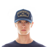 Cult Of Individuality Cant Do Epic Shit Mesh Back Trucker Curved Visor Navy Hat