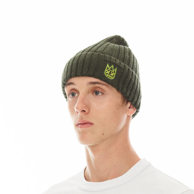 Cult Of Individuality Knit Hat With Clean 2 Tone Shimuchan Logo - Pine