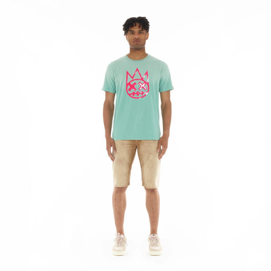 Cult Of Individuality Shimuchan Logo Short Sleeve Crew Neck Tee In Vintage Mint - BLVD