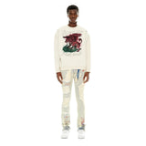 Cult Of Individuality -  Crew Neck Fleece "Respect All" in Winter White - BLVD