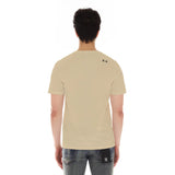 Cult Of Individuality - Short Sleeve Crew Neck Tee "Cult Tour" in Beige Cult Of Individuality