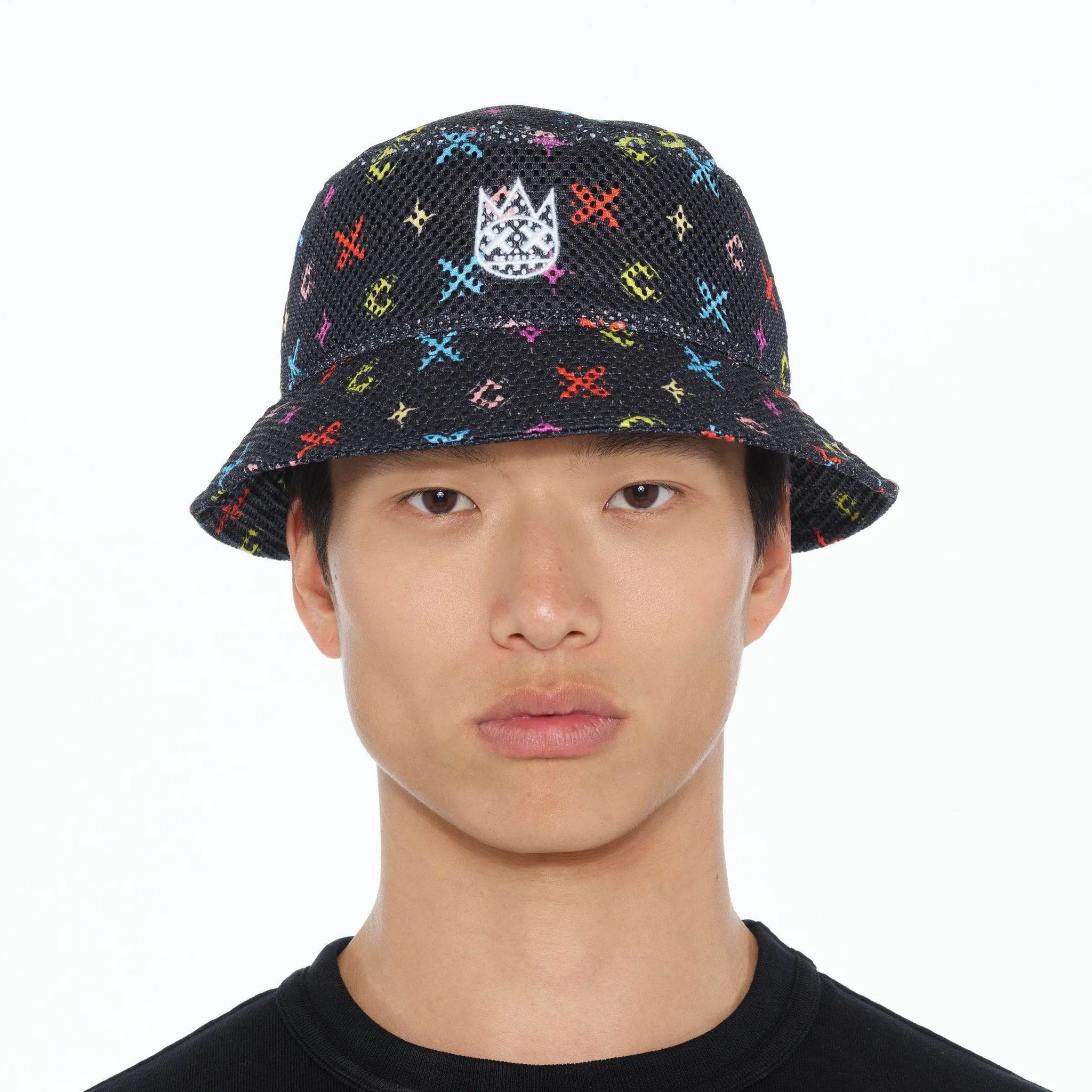 Cult Of Individuality - Mesh Bucket Hat in Cult Repeat Pattern - BLVD