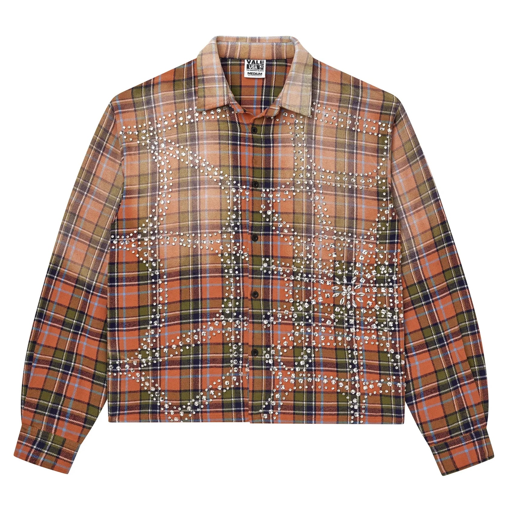 Vale Forever - Pumpkin Patch Flannel - Orange / Green Vale Forever