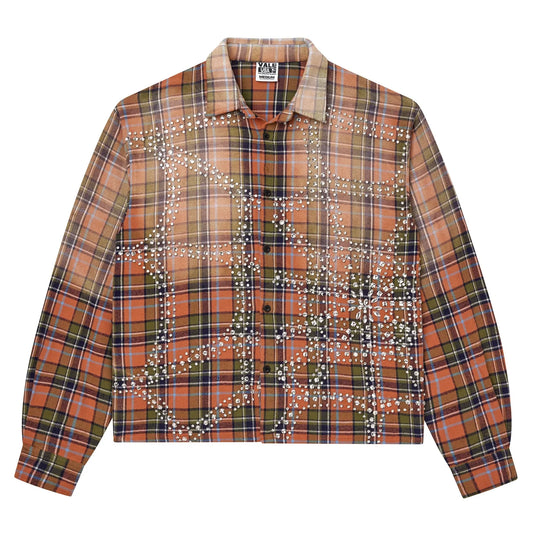 Vale Forever - Pumpkin Patch Flannel - Orange / Green Vale Forever