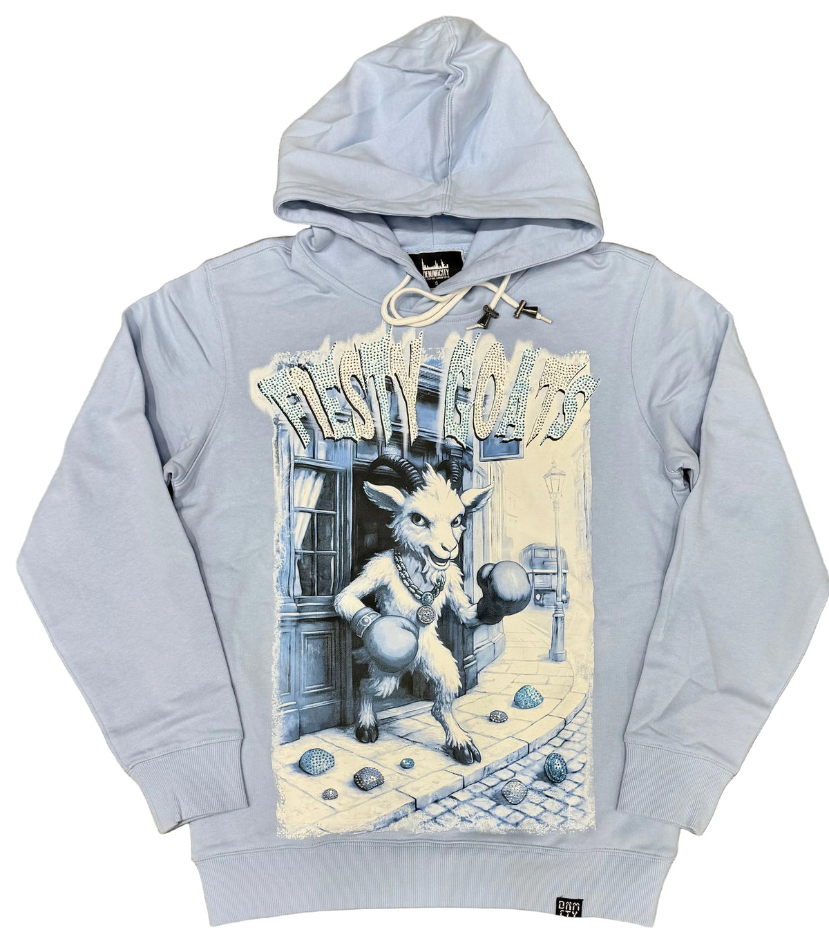 Denim City - From Sheep To Goat Stone Hoodie - Baby Blue