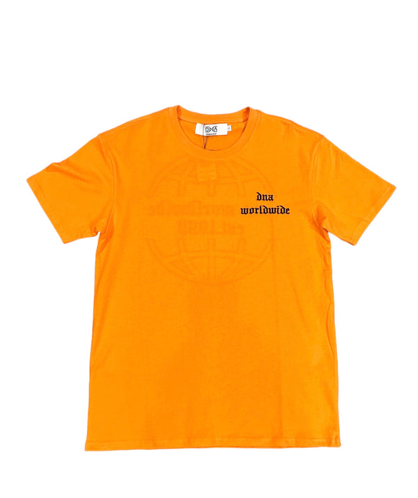 Dna Men Worldwide T-Shirt (Orange / Black )