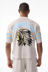 Jordan Craig Men - Pioneer Football Jersey & Mesh Shorts Set (Cream) Jordan Craig
