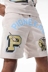 Jordan Craig Men - Pioneer Football Jersey & Mesh Shorts Set (Cream) Jordan Craig