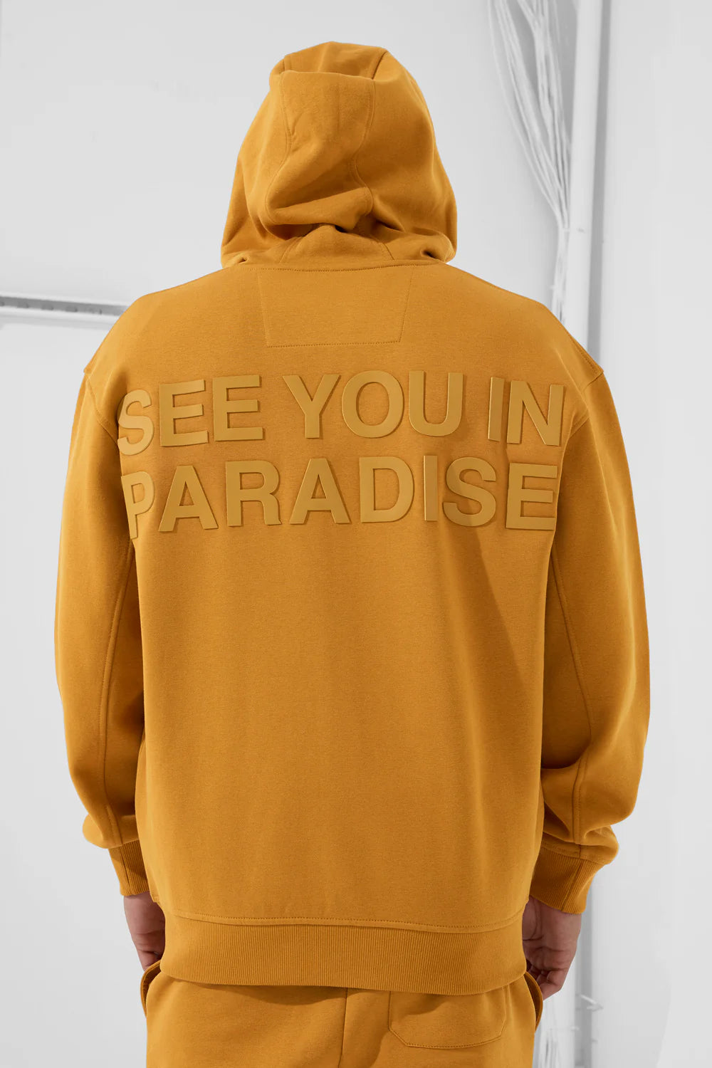 Jordan Craig - Men's SYIP Tonal Zip Up Hoodie & Stacked Sweatpants - Cognac Jordan Craig