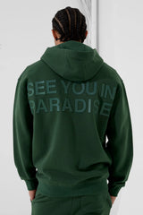 Jordan Craig - Men's SYIP Tonal Zip Up Hoodie & Stacked Sweatpants - Dark Olive Jordan Craig