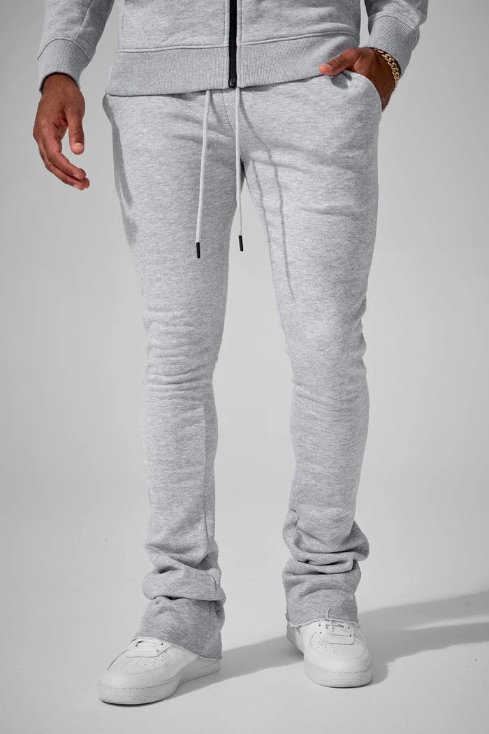 Jordan Craig Uptown Stacked Sweatpants - Heather Grey Jordan Craig