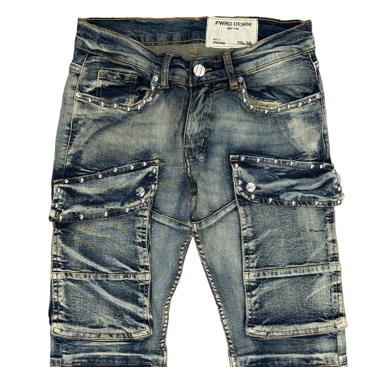 Fwrd Denim - Men Decked Out Stacked Jeans - Lt Tint FWRD