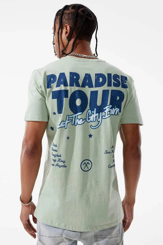 Jordan Craig Paradise Tour T-Shirt - Light Sage - BLVD