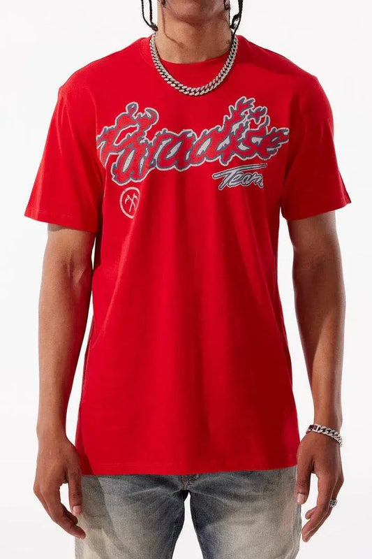 Jordan Craig Paradise Tour T-Shirt - Red - BLVD