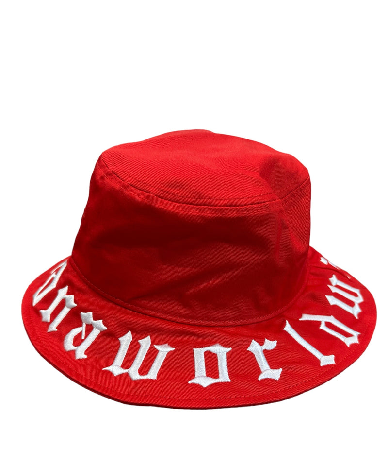 Dna Men Worldwide Bucket Hat - ( Red / White )