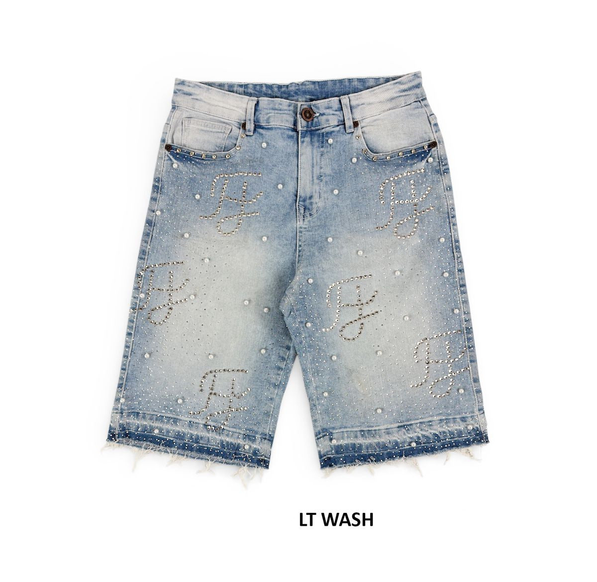 Focus - All Over Rhinestone Shorts