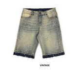 Focus - All Over Rhinestone Shorts