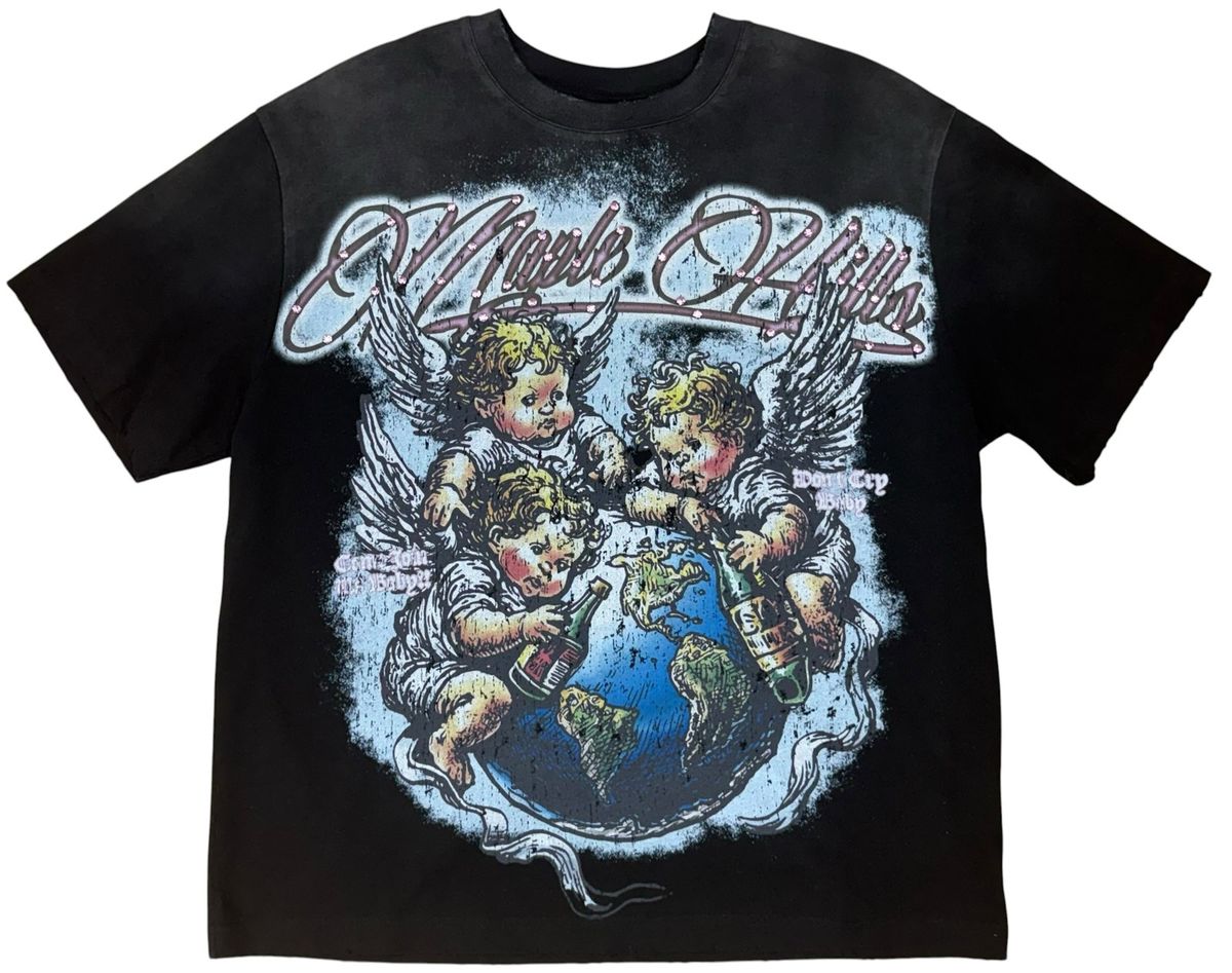 Space Ape - Angel Earth T-shirt - Black