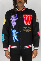 RM Angels Melton Jacket - Black - BLVD