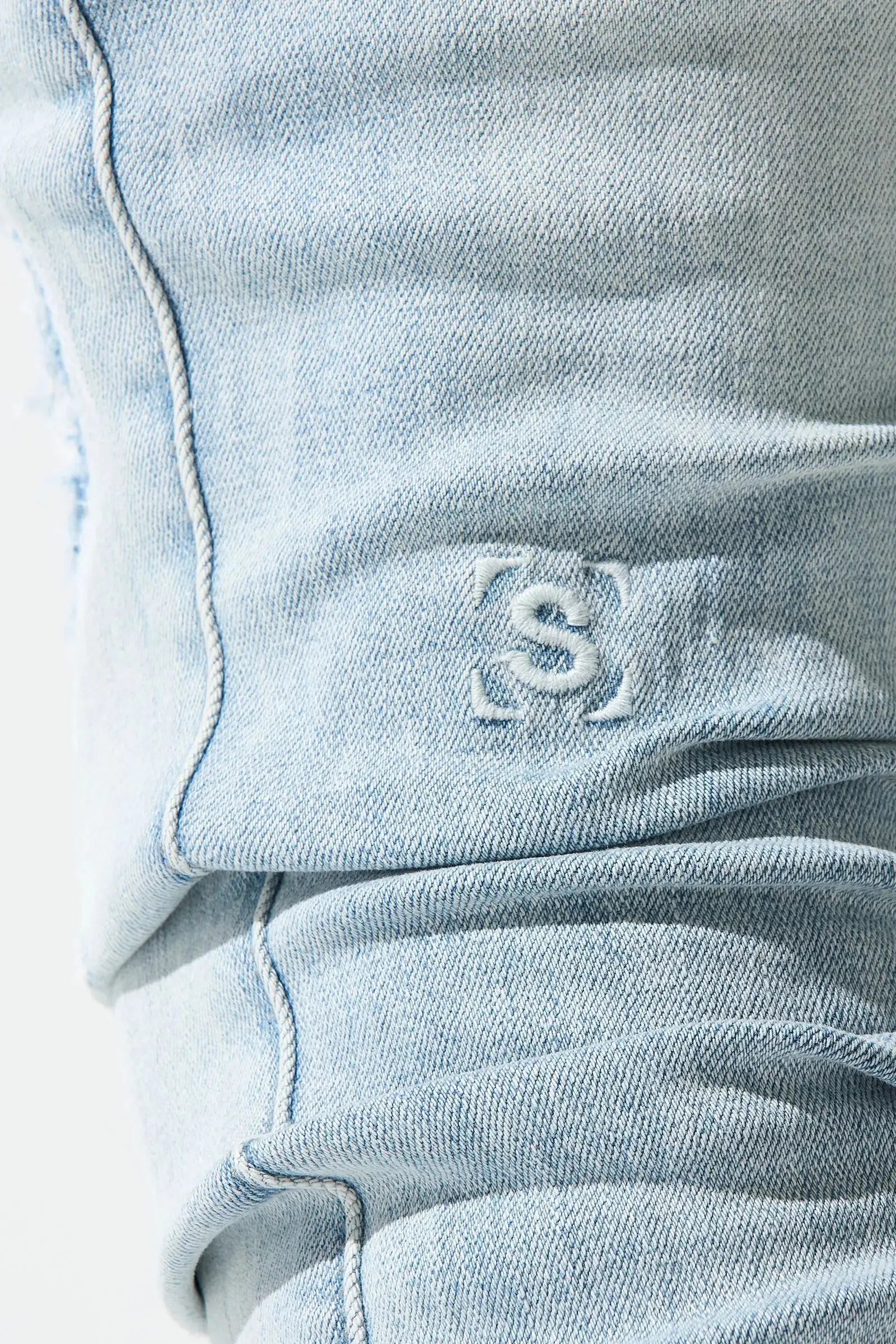 Serenede "Sky'' Stacked Jeans - Blue - BLVD