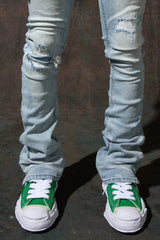 Serenede "Sky'' Stacked Jeans - Blue - BLVD