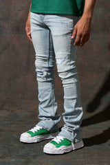 Serenede "Sky'' Stacked Jeans - Blue - BLVD