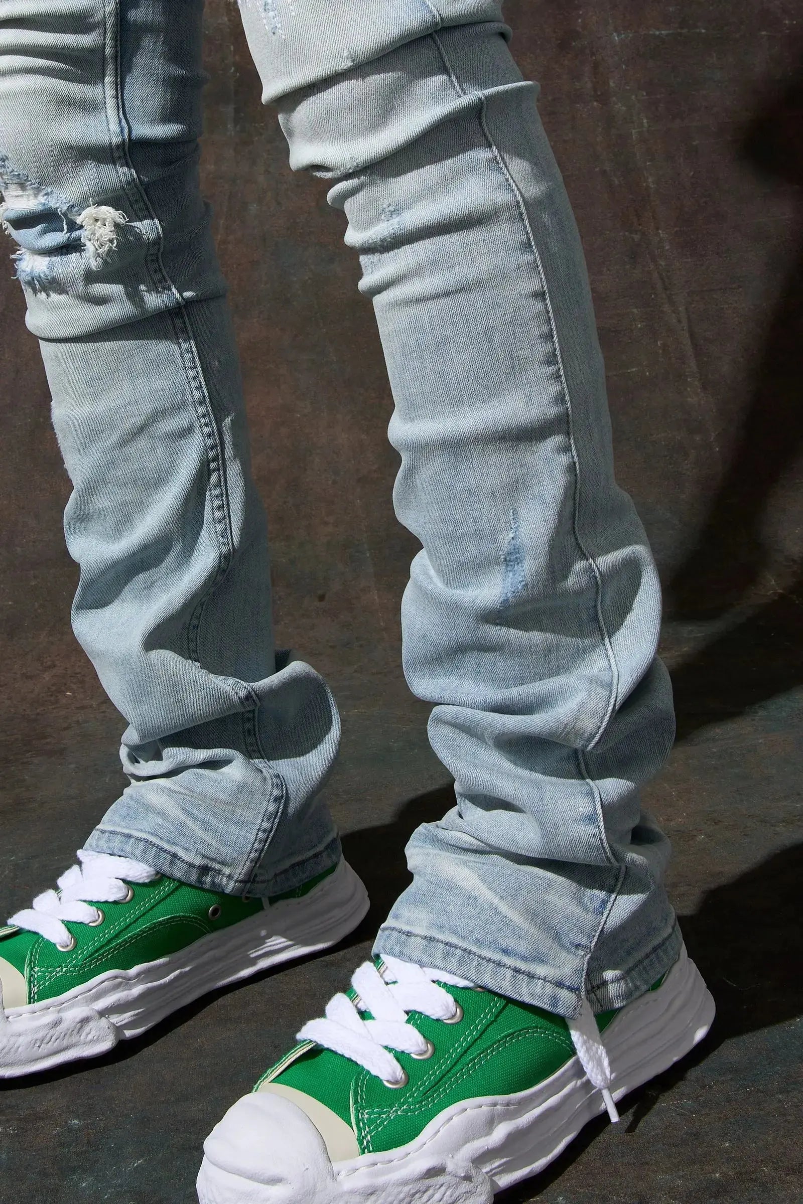 Serenede "Sky'' Stacked Jeans - Blue - BLVD