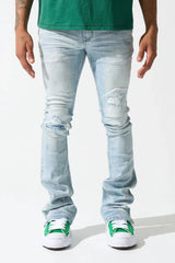 Serenede "Sky'' Stacked Jeans - Blue - BLVD