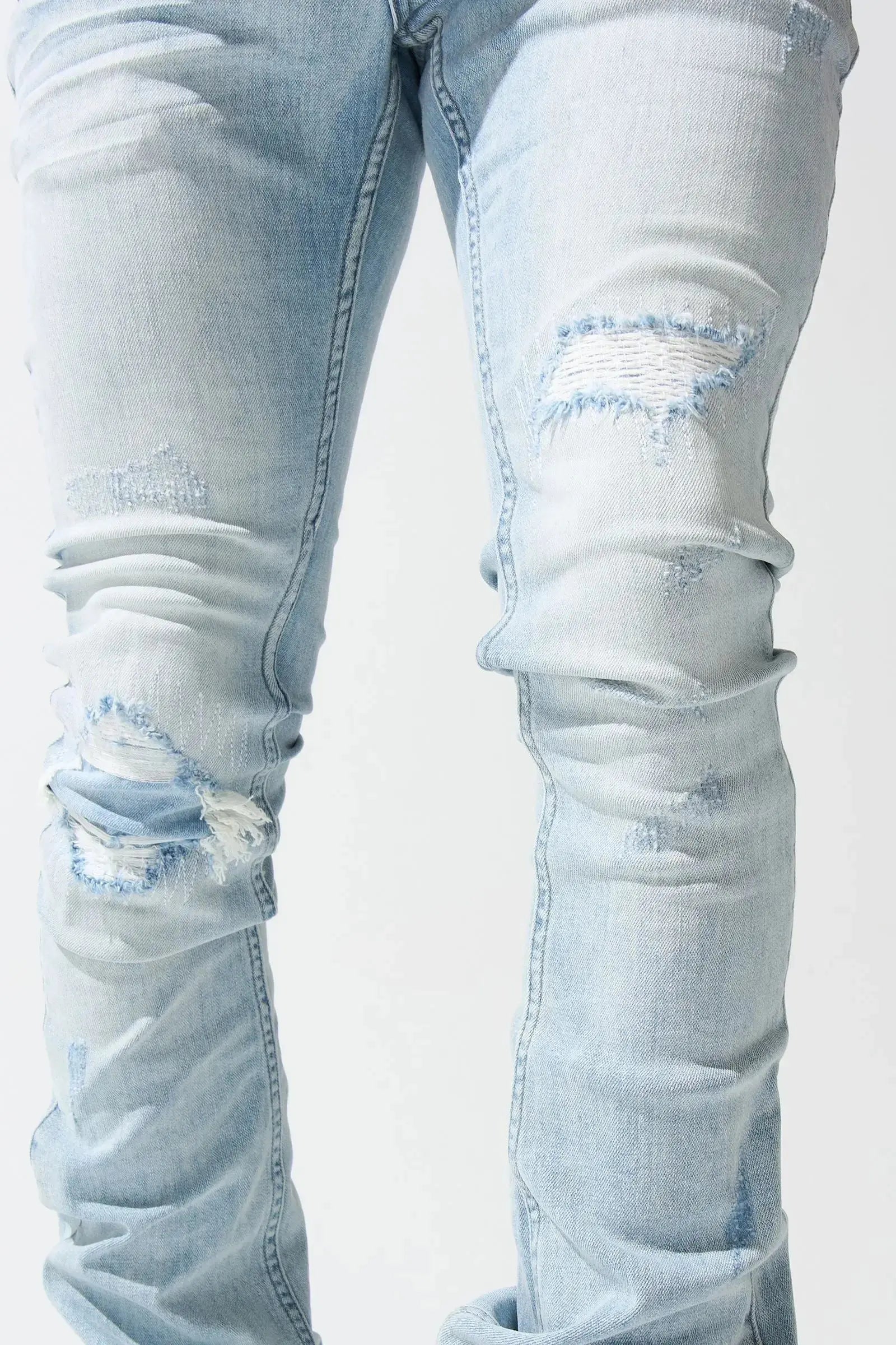 Serenede "Sky'' Stacked Jeans - Blue - BLVD