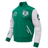 Pro Standard - NBA Boston Celtics All Pro Men's Varsity Jacket - Kelly Green/ White