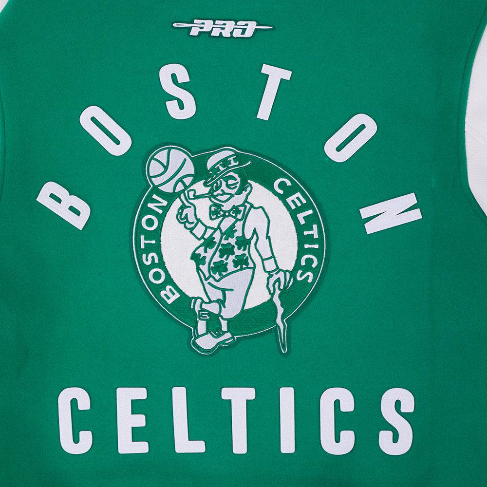 Pro Standard - NBA Boston Celtics All Pro Men's Varsity Jacket - Kelly Green/ White
